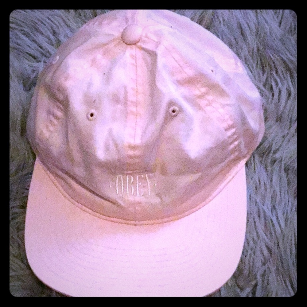Obey pink hat
